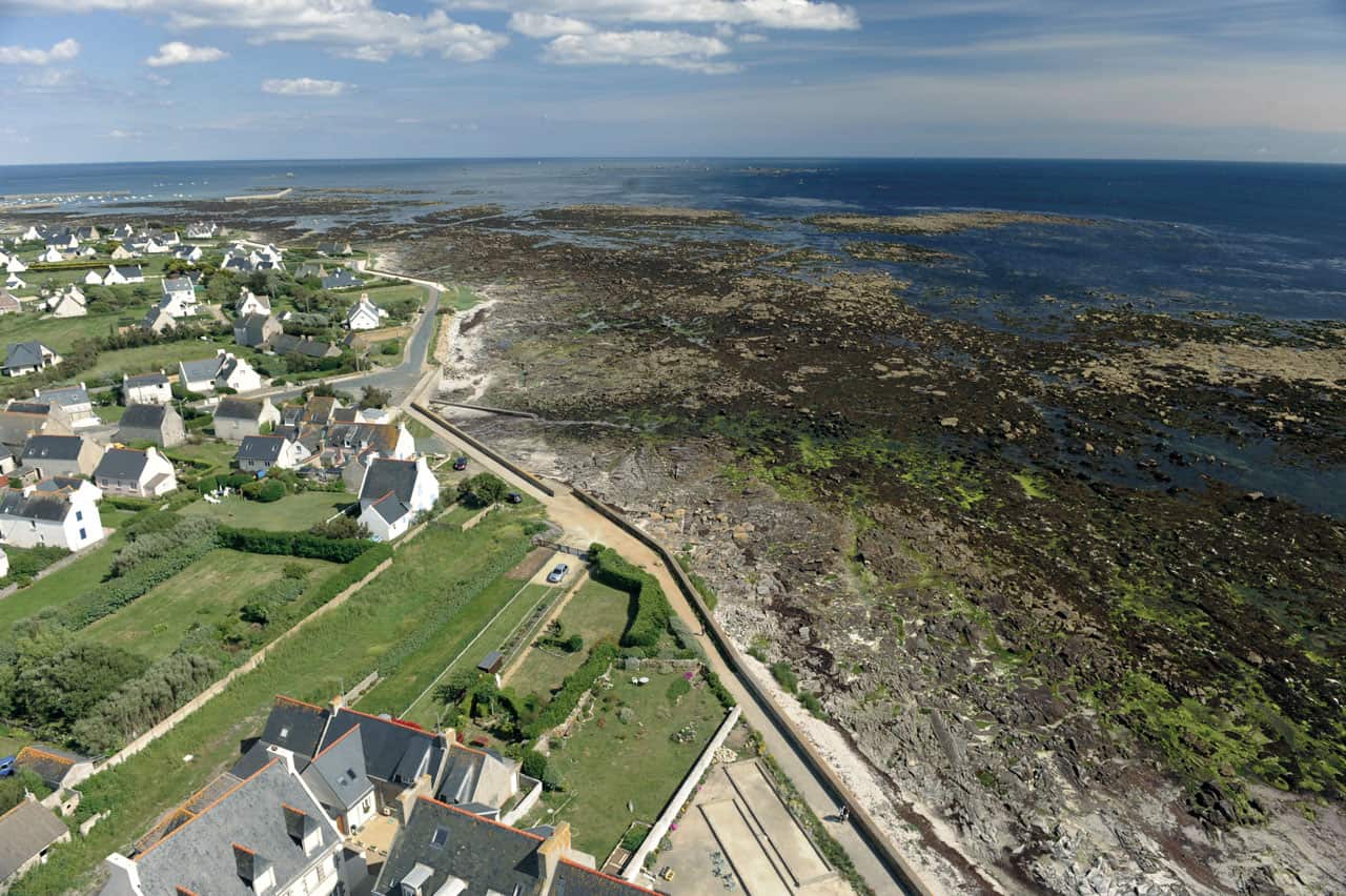 photo du littoral de la Commune de Penmarc'h (29) vus du phare d'Eckmuhl