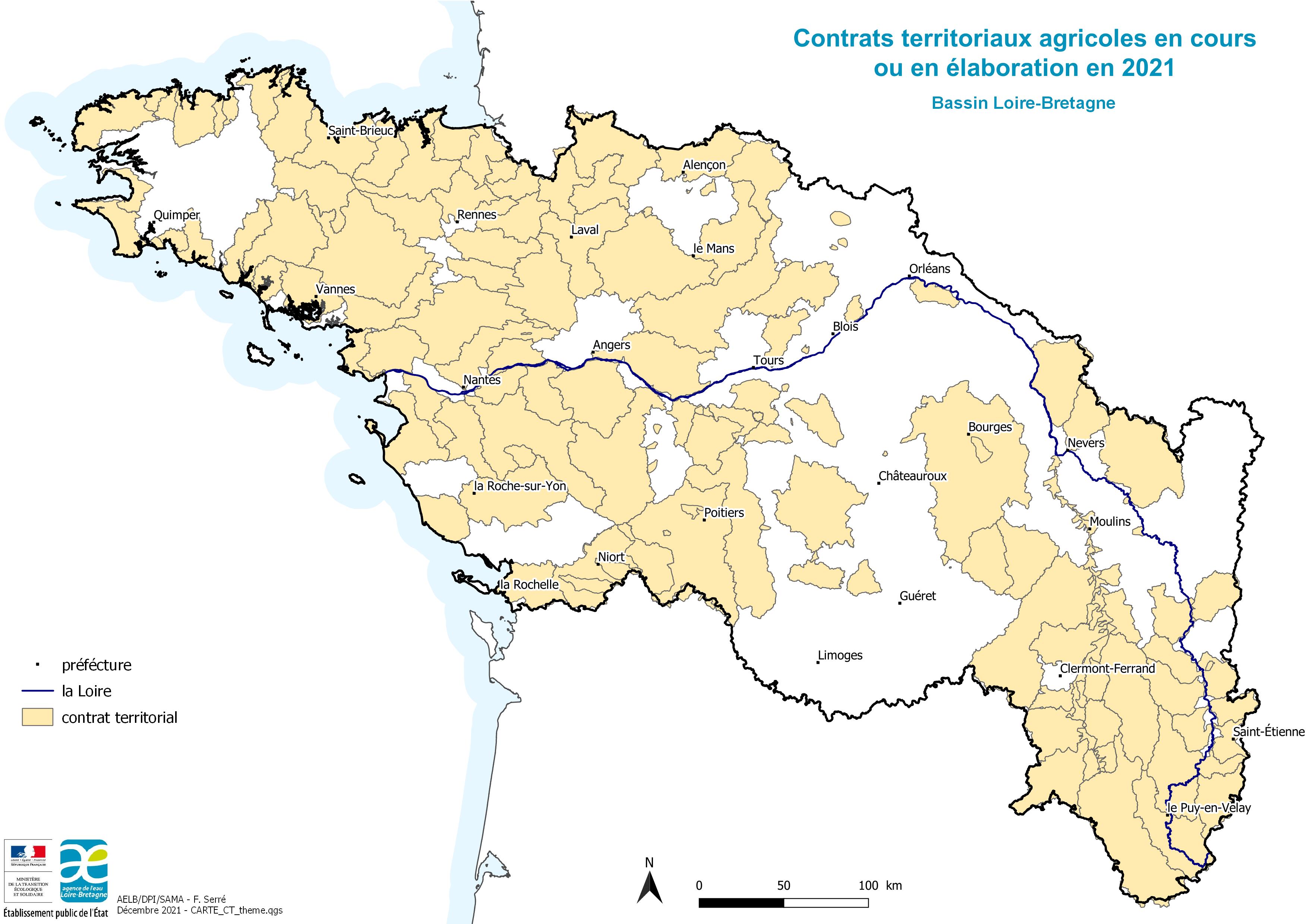 Contrats territoriaux agricoles en cours ou en élaboration
