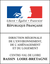 Logo - République française - Direction régionale de l'environnement, de l'aménagement et du logement  de la région Centre-Val de Loire - bassin Loire Bretagne